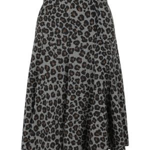 Versace Mixed Print A-Line Skirt