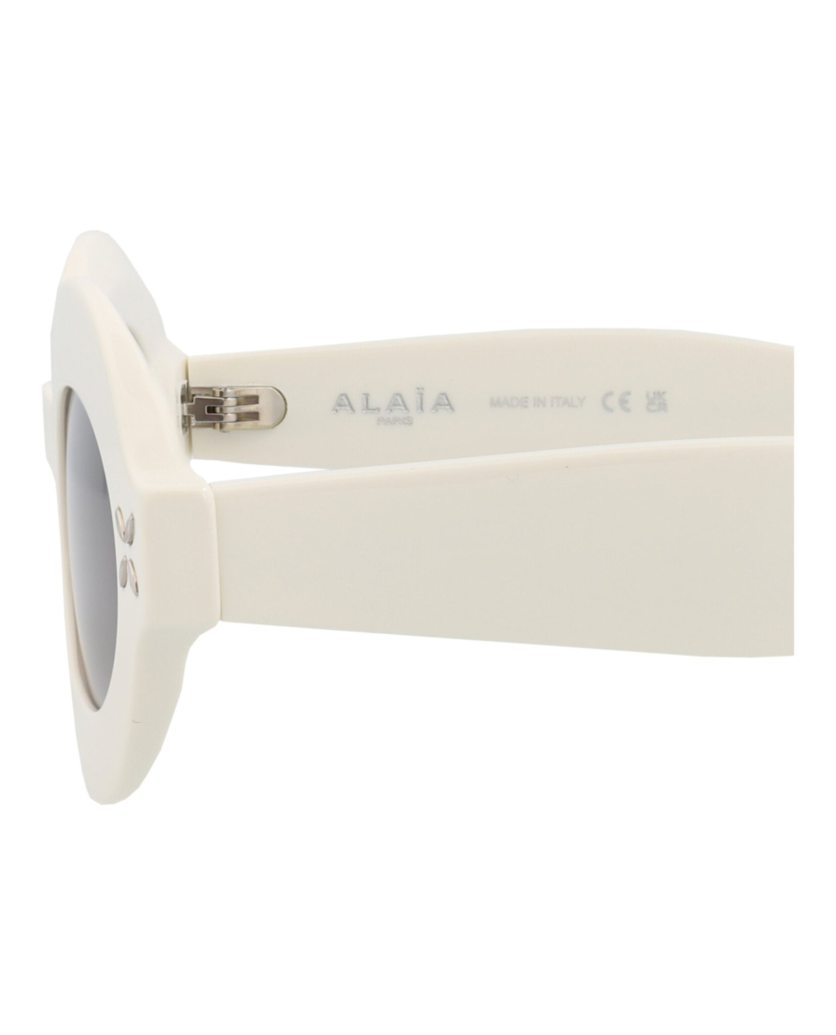 Alaia Round-Frame Acetate Sunglasses - Image 4