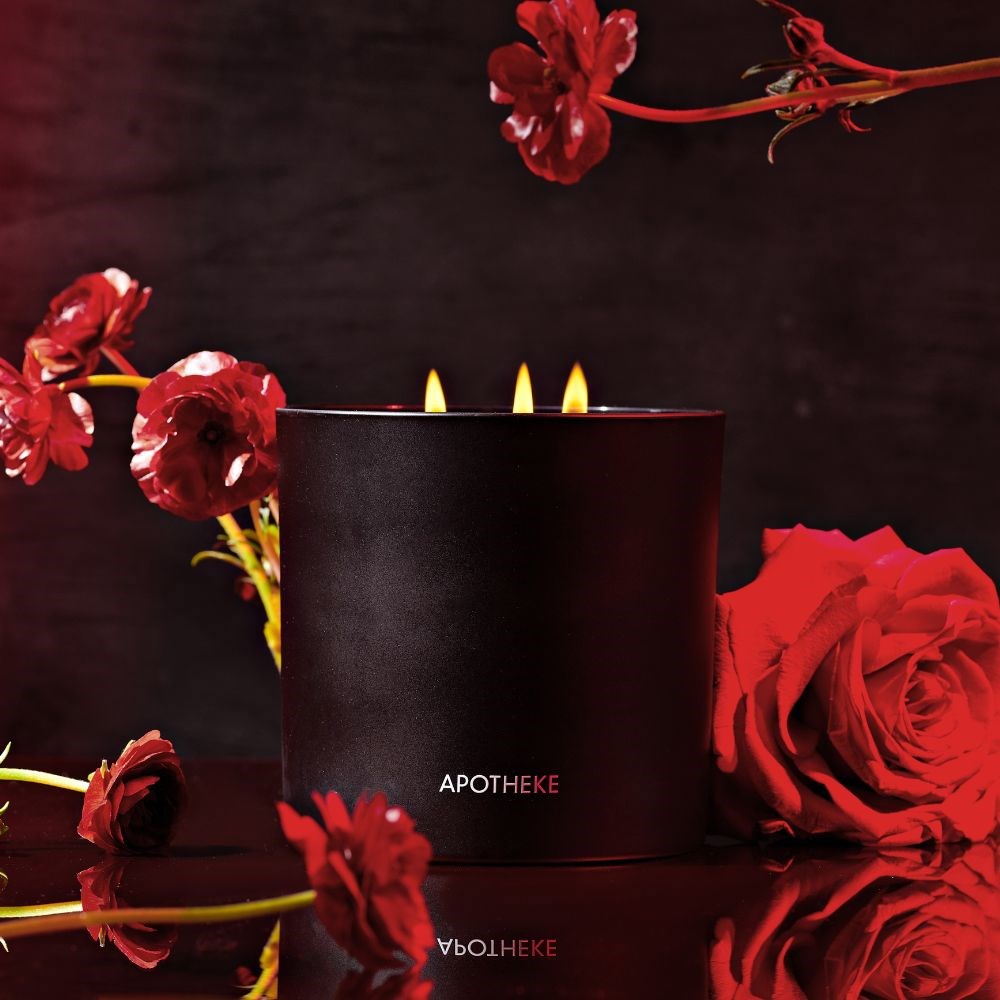 APOTHEKE Charcoal Rouge 3-Wick Candle - Image 3