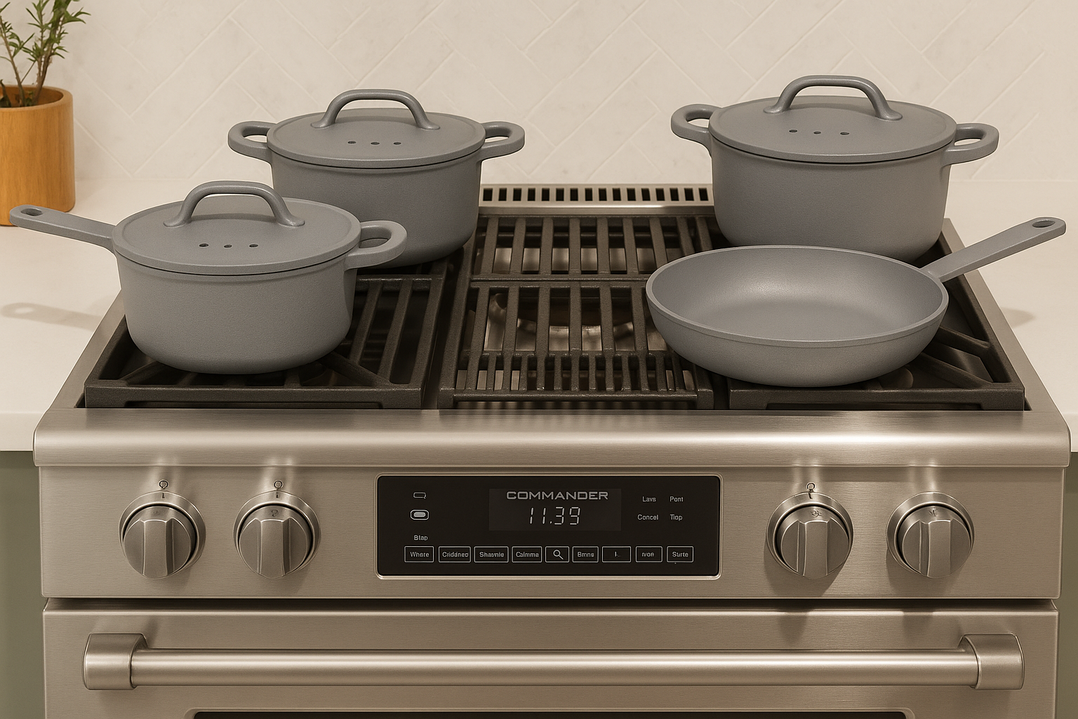 Moritz & Moritz 7-Piece Cast Aluminum Cookware Set with Lids - Image 19