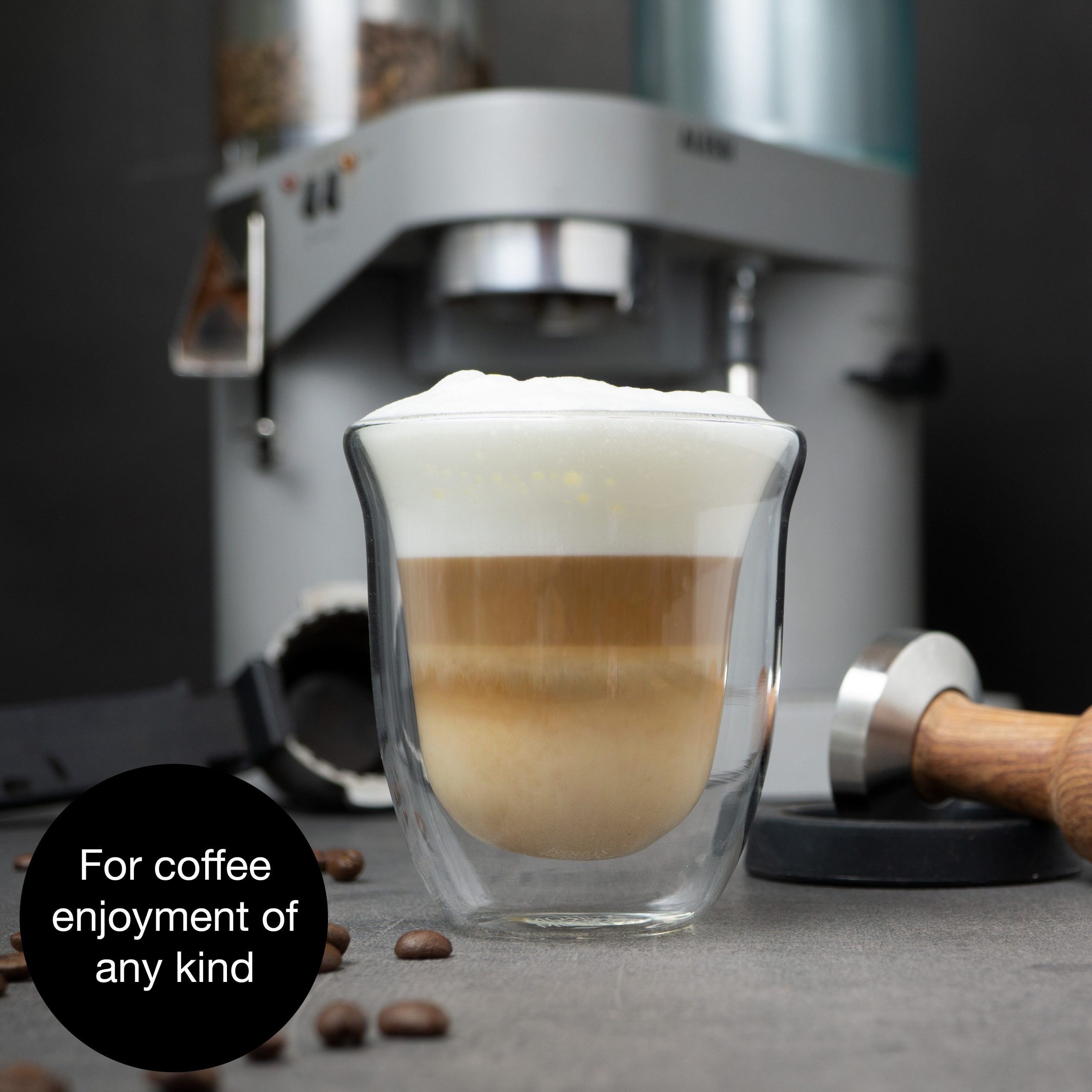 Moritz & Moritz Caff?? Italia Napoli Double Walled Coffee Glasses | Set of 6 Hot & Cold Cups - Image 2