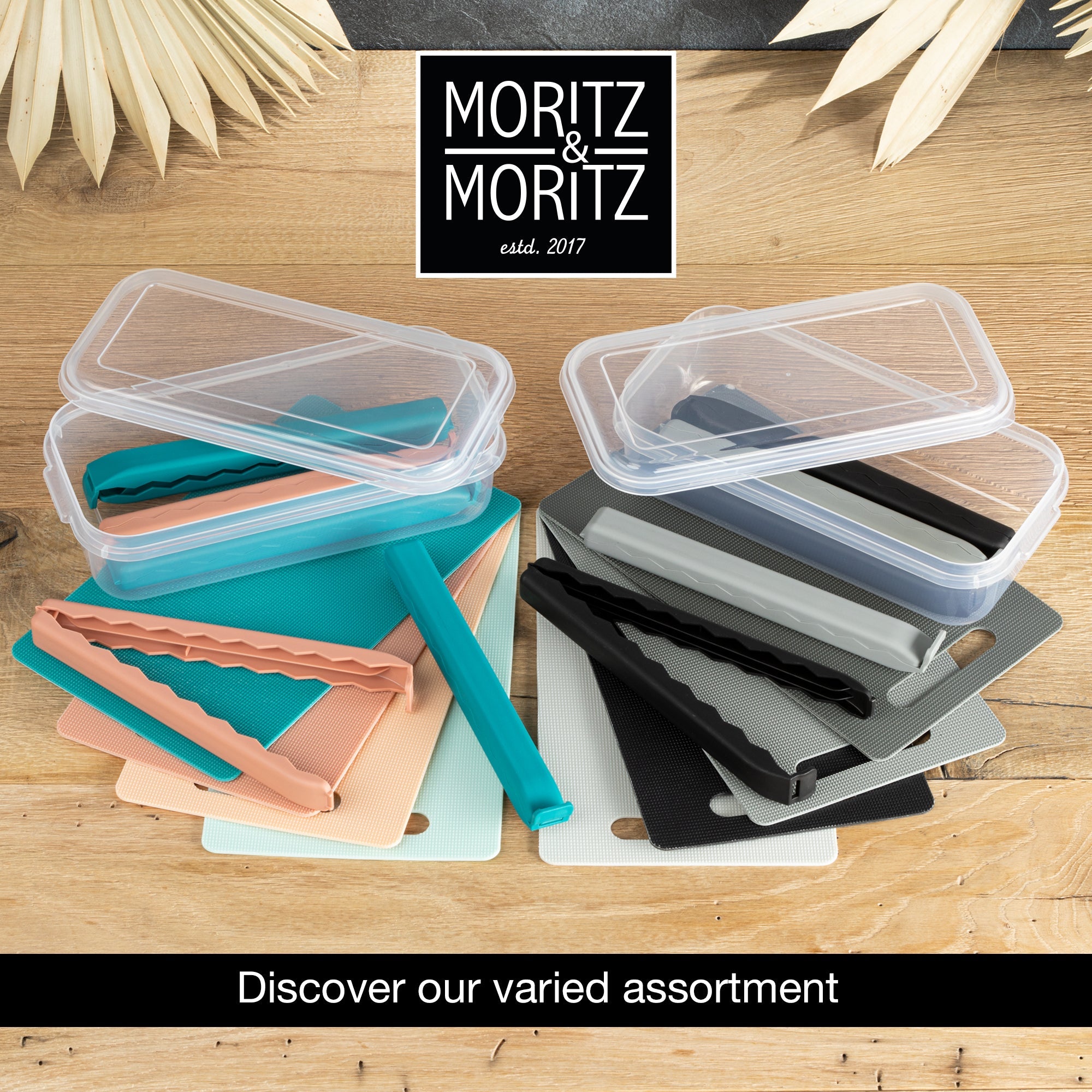 Moritz & Moritz 5 Large Bag Clips with Clear Storage Box | Mixed Colors. BPA-Free & Reusable - Image 7