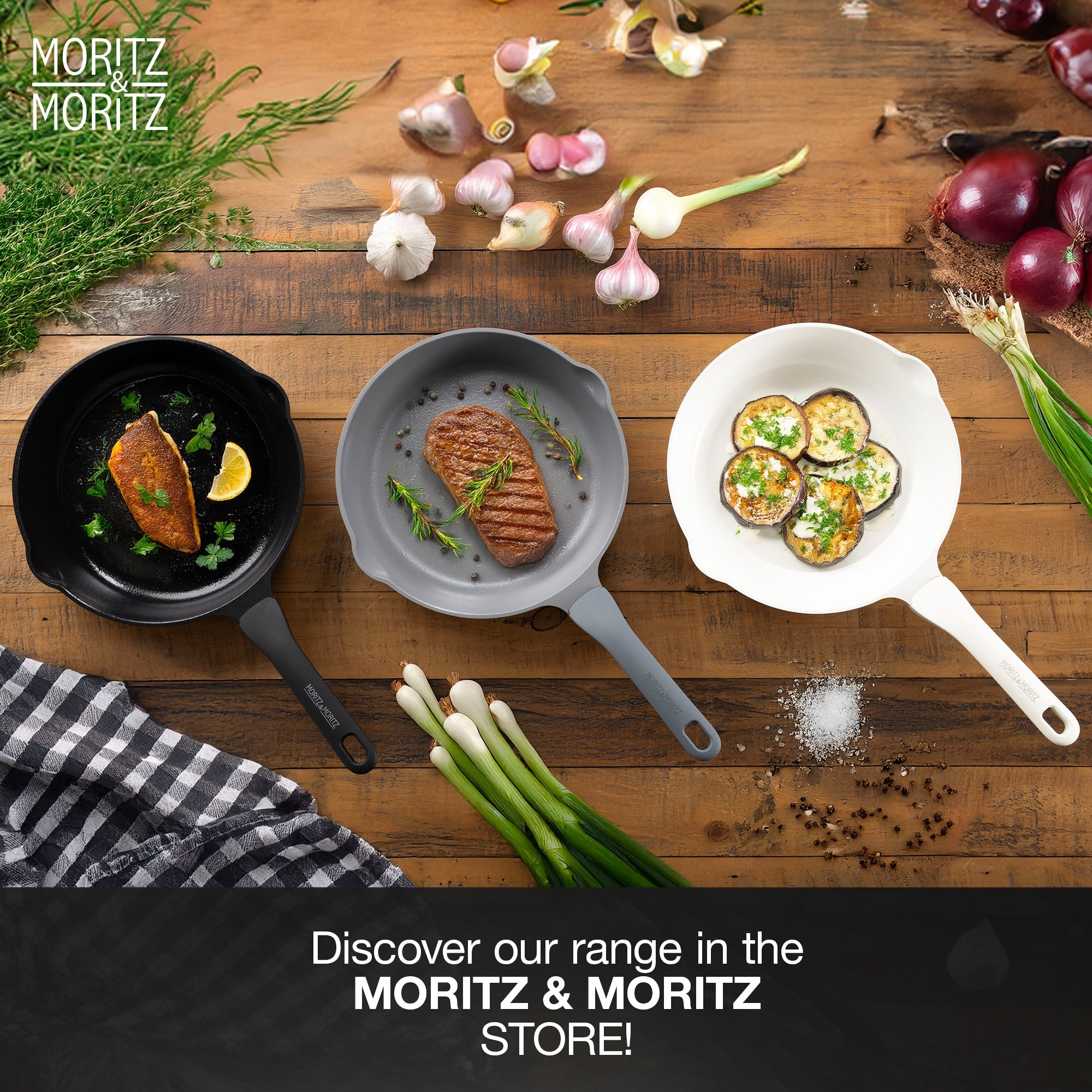 Moritz & Moritz 11-Inch Induction Frying Pan with Lid - Image 11