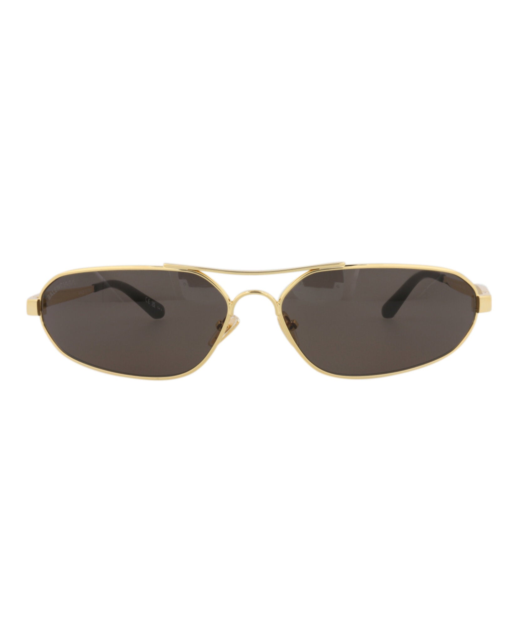 Balenciaga Shield-Frame Metal Sunglasses