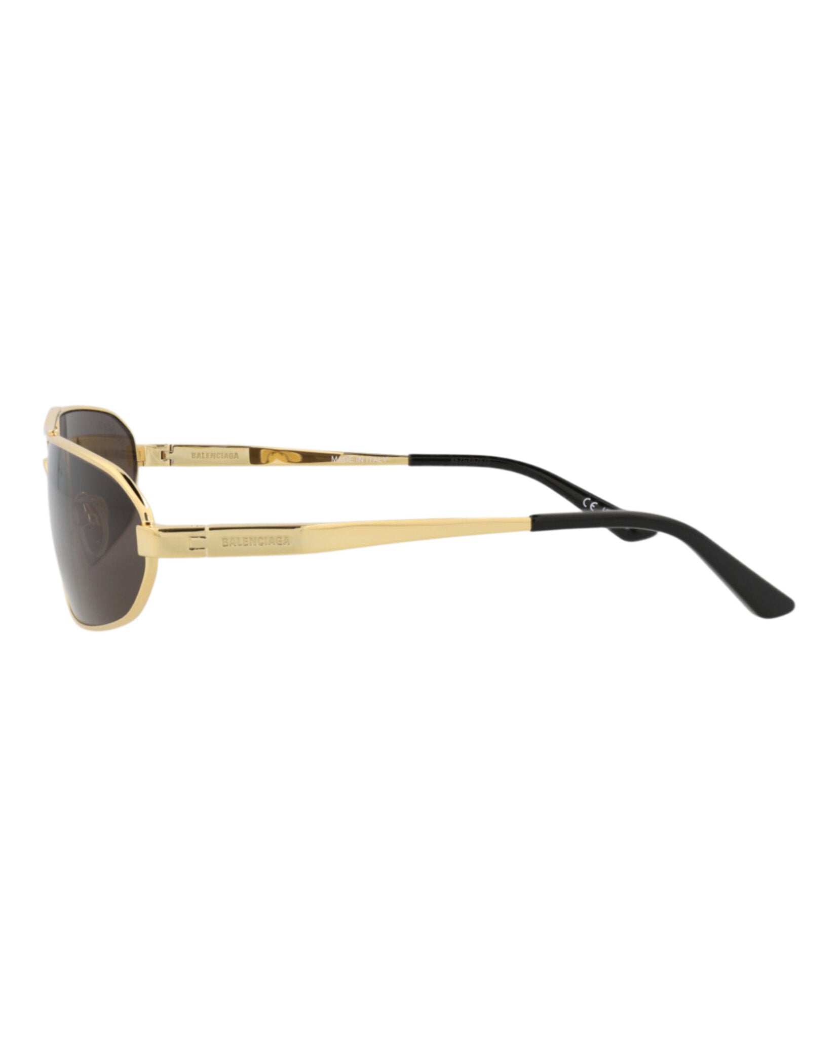 Balenciaga Shield-Frame Metal Sunglasses - Image 3