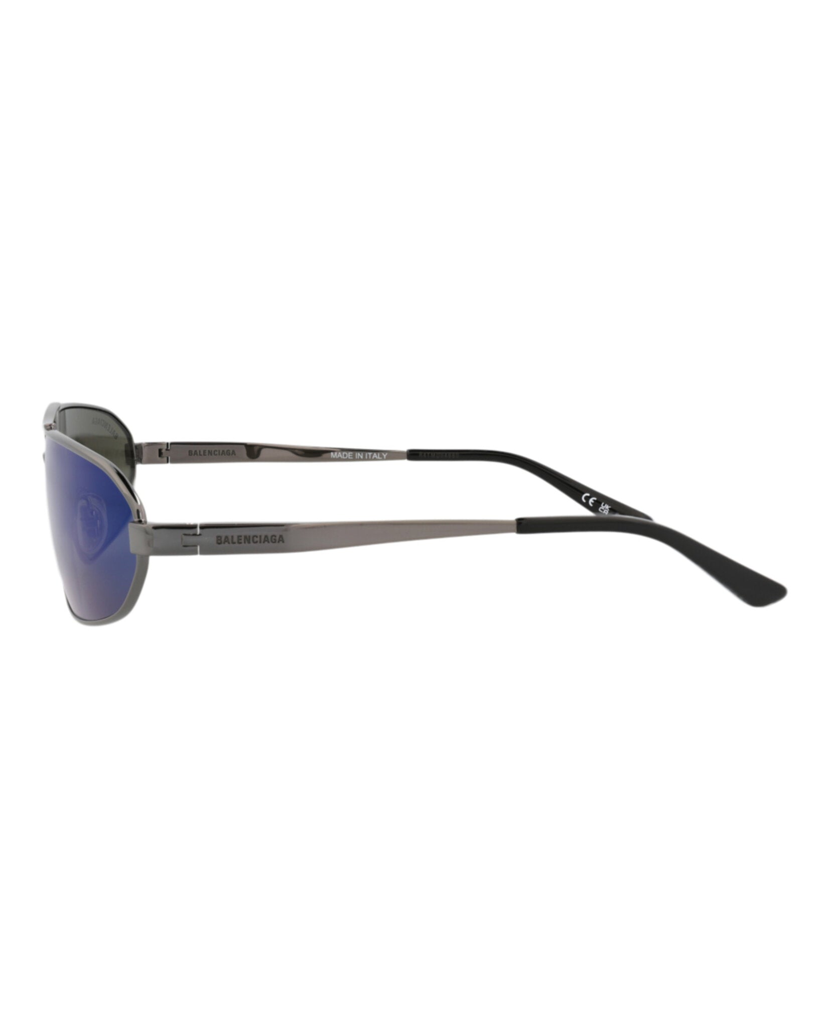 Balenciaga Shield-Frame Metal Sunglasses - Image 3