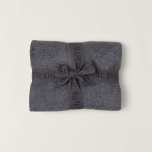 Barefoot Dreams CozyChic Lite Baby Receiving Blanket Coal