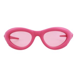 Bottega Veneta Oval-Frame Injection Sunglasses