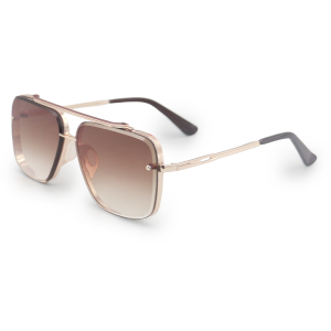 TopFoxx Bella Coffee - Tangle Free Women's Aviator Sunglasses