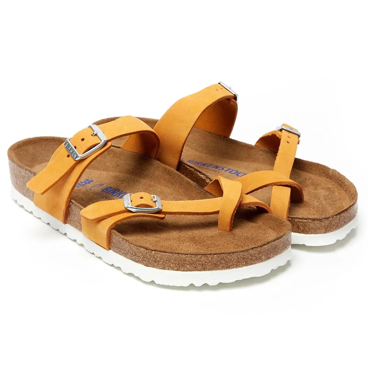 Birkenstock Mayari Soft Footbed Nubuck Leather Sandals - Image 6