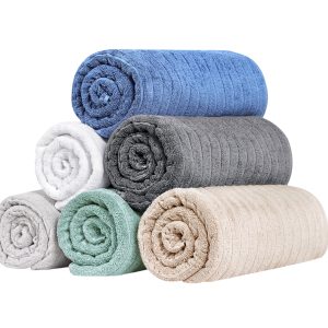 Classic Turkish Towels Brampton Turkish Cotton Large Hand Towels - 4 Pieces - 20x32