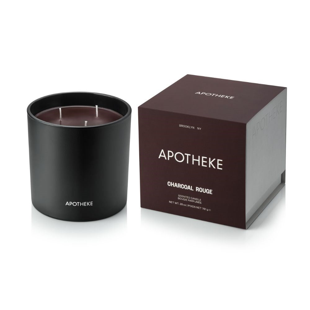 APOTHEKE Charcoal Rouge 3-Wick Candle - Image 2