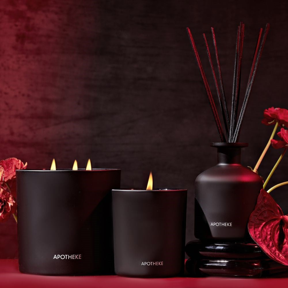 APOTHEKE Charcoal Rouge Reed Diffuser - Image 3