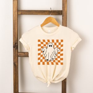 The Juniper Shop Youth Checkered Ghost Short Sleeve Crew Neck