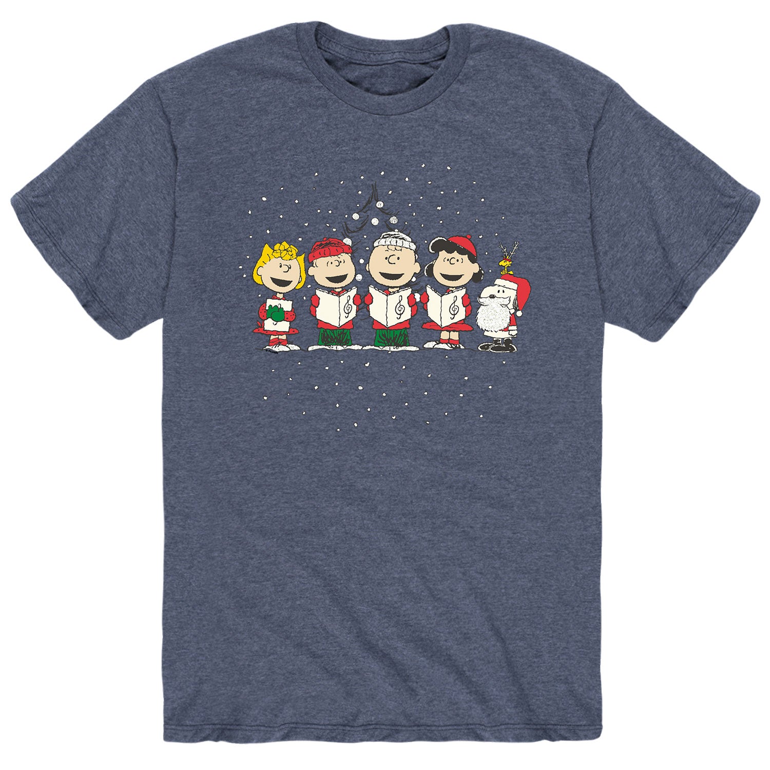 Peanuts - Snoopy And Friends Caroling - Men's Short Sleeve Graphic T-Shirt