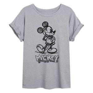 Mickey & Friends - Mickey Sketch - Women's Oversized T-Shirt