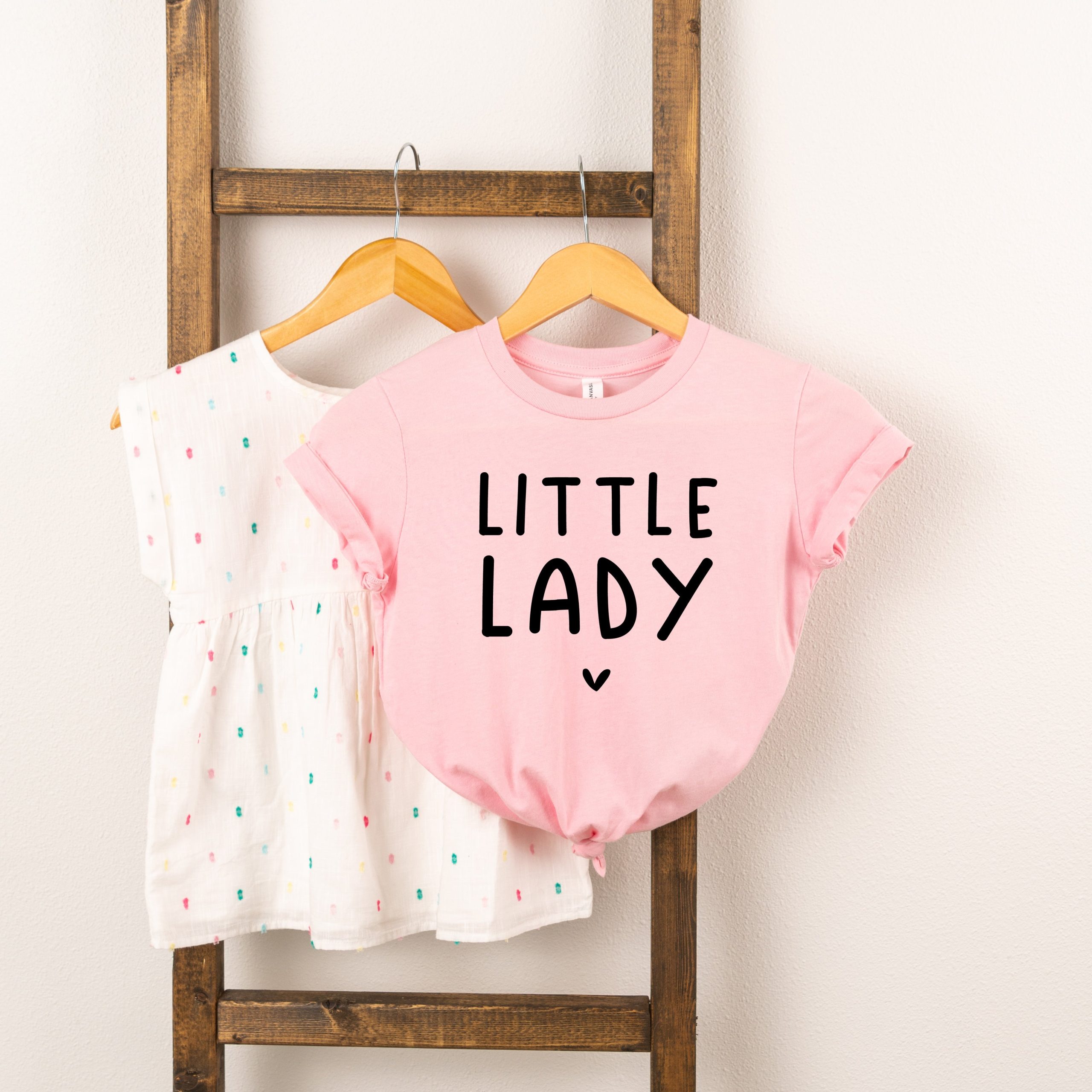 The Juniper Shop Toddler Little Lady Short Sleeve Crew Neck