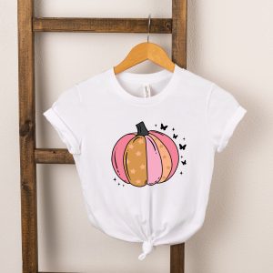 The Juniper Shop Toddler Butterfly Pumpkin Short Sleeve Crew Neck