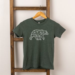 The Juniper Shop Toddler Geometric Bear Short Sleeve Crew Neck