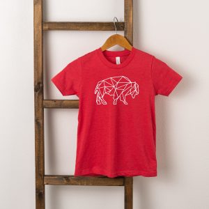 The Juniper Shop Toddler Geometric Buffalo Short Sleeve Crew Neck