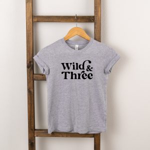 The Juniper Shop Toddler Wild And Three Short Sleeve Crew Neck