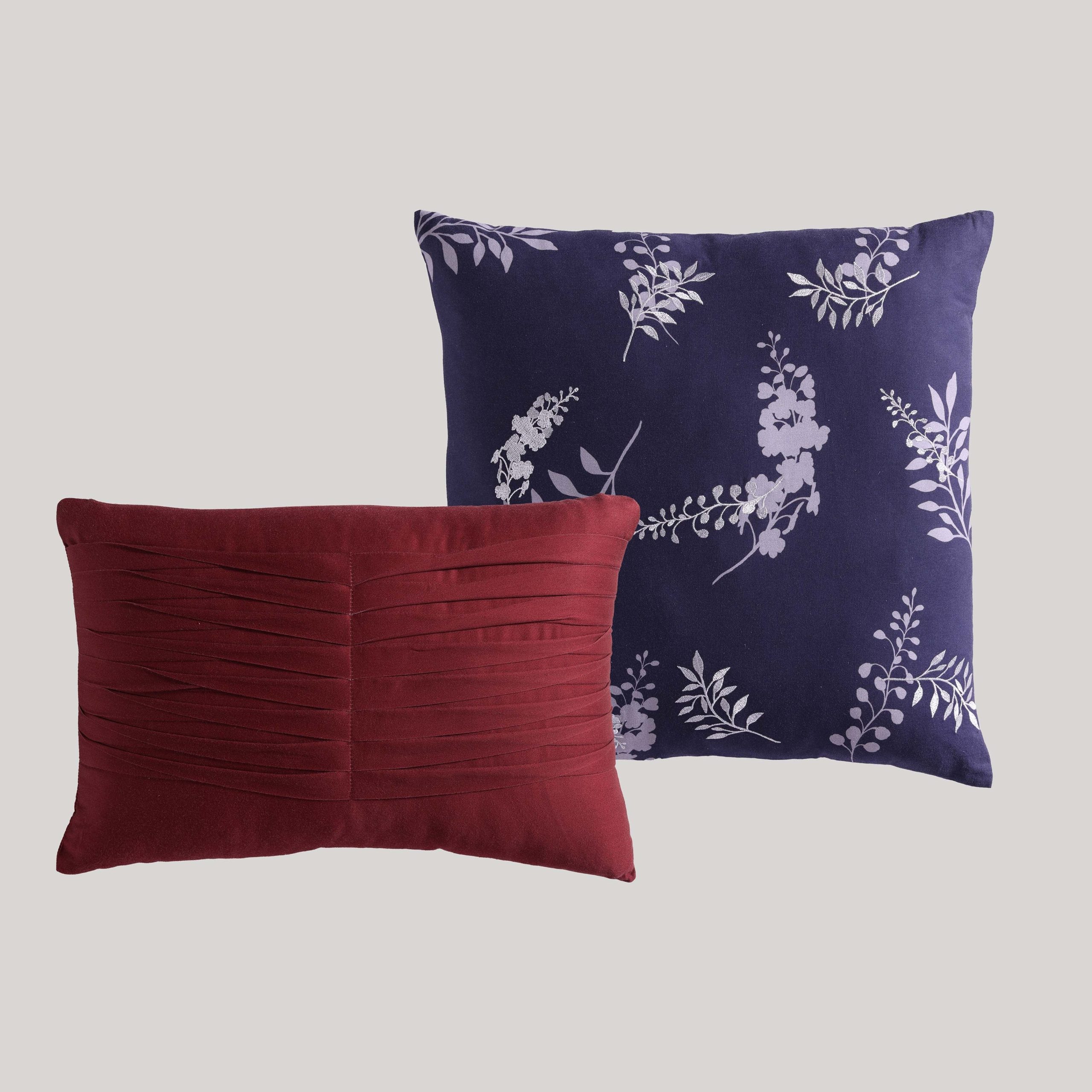 Bebejan Deep Purple Garden 5 Piece Reversible Comforter Set - Image 8