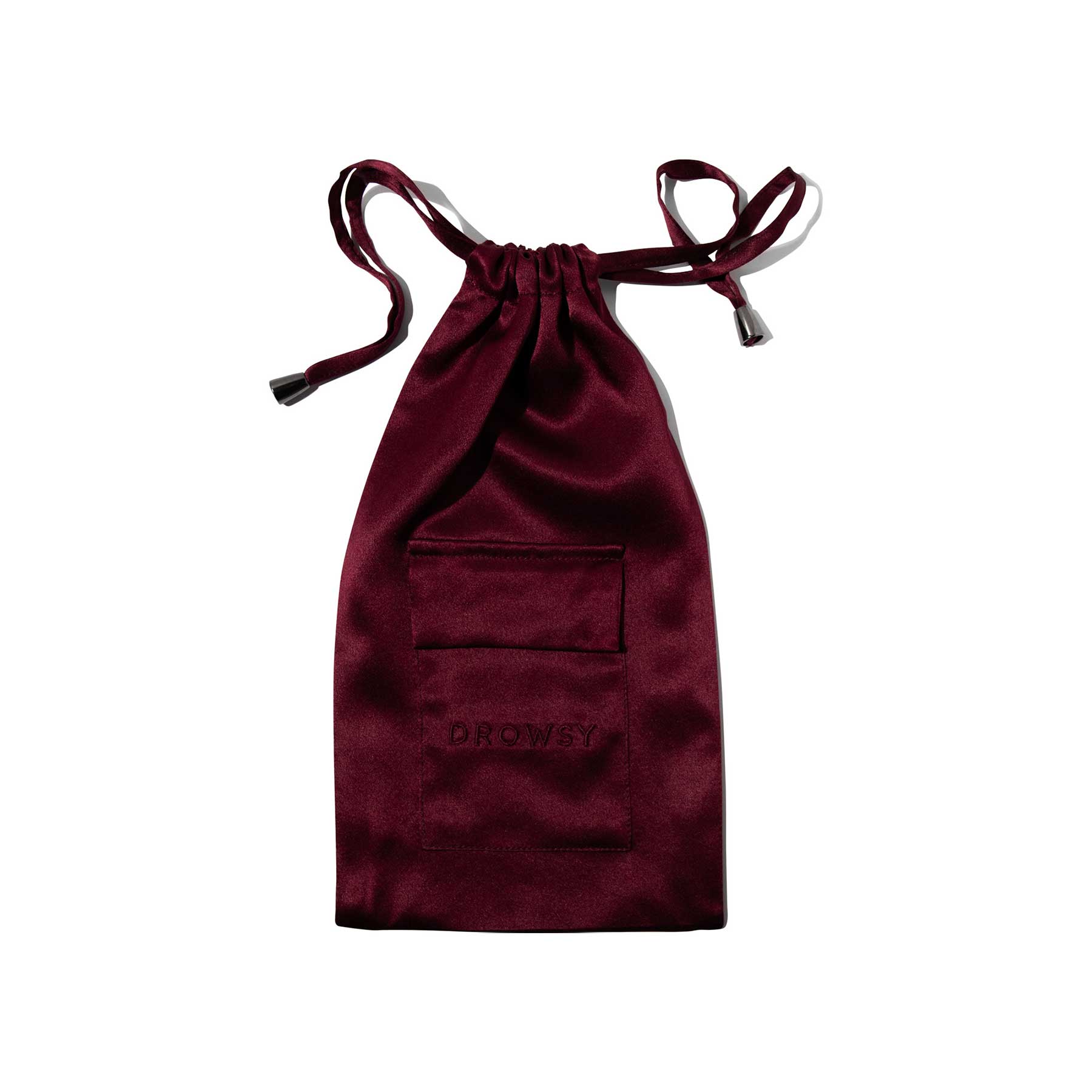 Drowsy Sleep Co. La Vie En Rouge Silk Carry Pouch - Image 2
