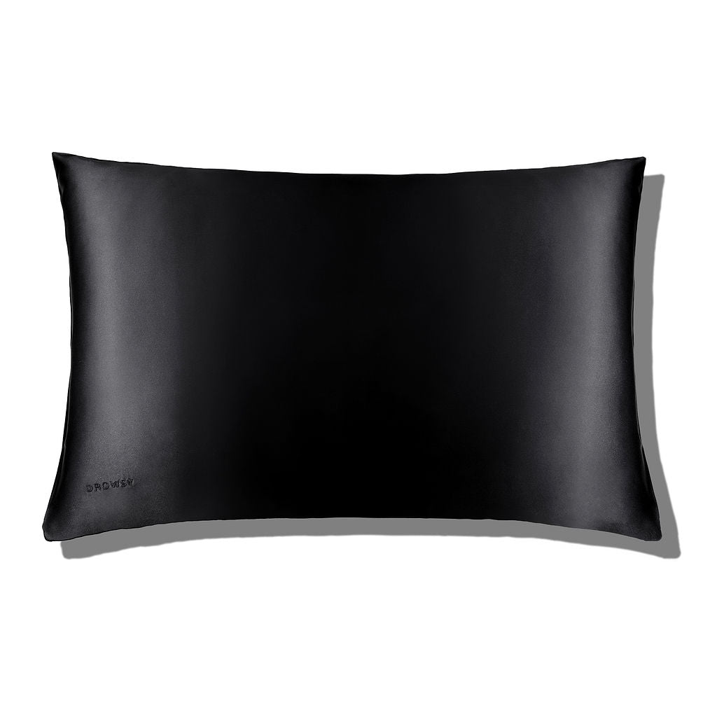 Drowsy Sleep Co. Black Jade Silk Pillowcase