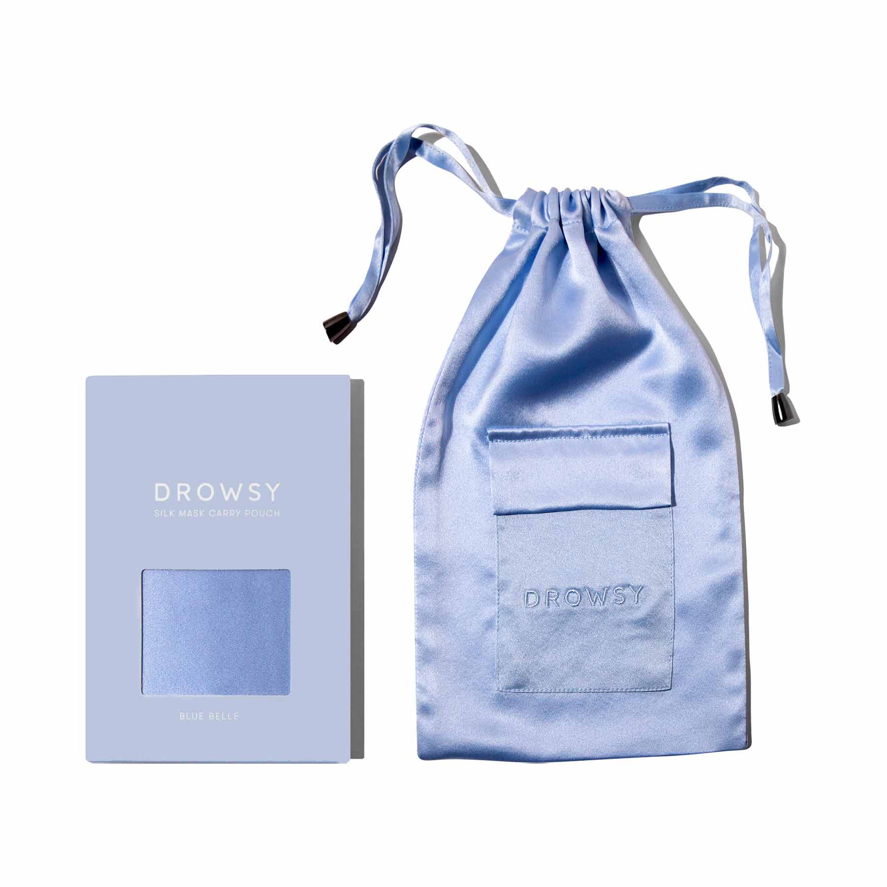 Drowsy Sleep Co. Blue Belle Silk Carry Pouch