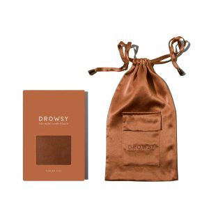 Drowsy Sleep Co. Pumpkin Spice Silk Carry Pouch