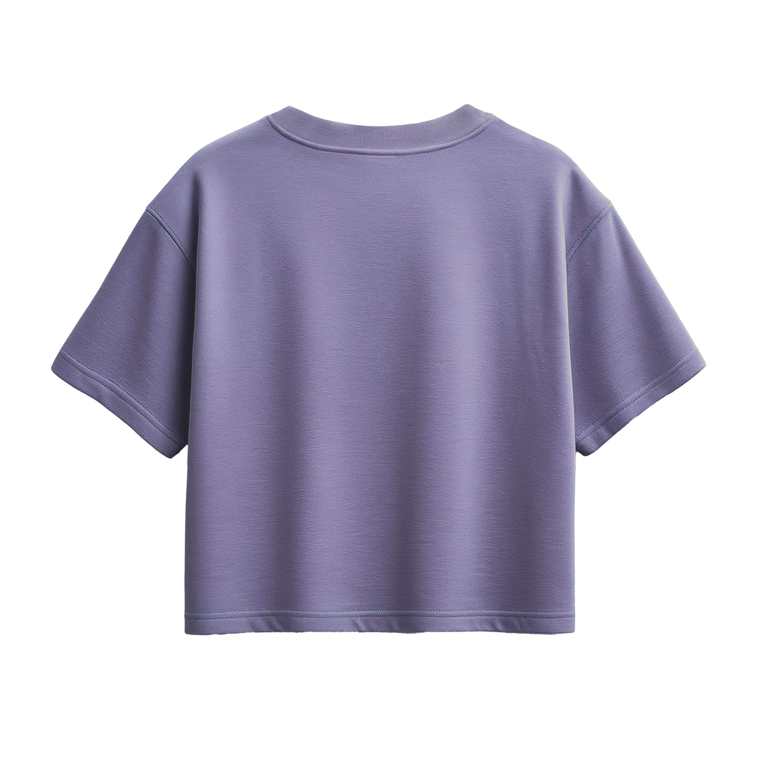 Instant Message - Not Naughty Just Feral - Youth Girl Short Sleeve Boxy Tee - Image 9