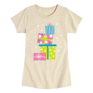 Instant Message - Colorful Presents - Youth Girls Short Sleeve T-shirt