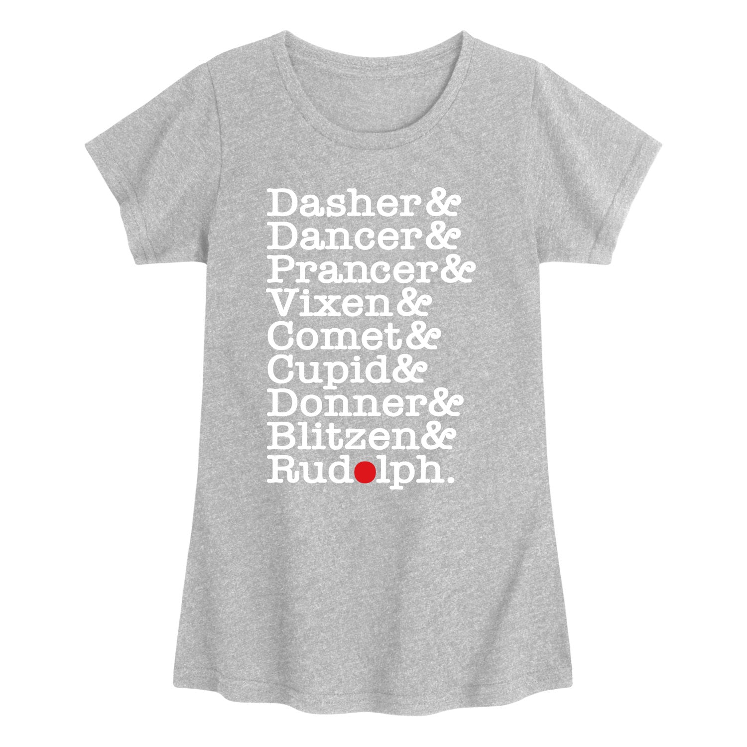 Instant Message - Reindeer List - Youth Girls Short Sleeve T-shirt - Image 2