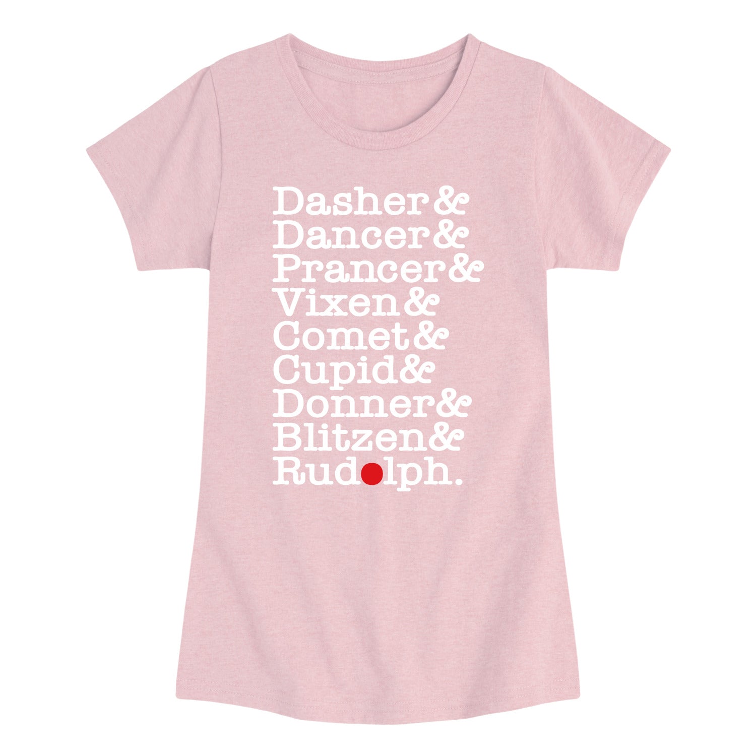 Instant Message - Reindeer List - Youth Girls Short Sleeve T-shirt - Image 3