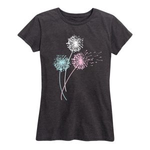Instant Message - Pastel Dandelions - Women's Short Sleeve Graphic T-Shirt