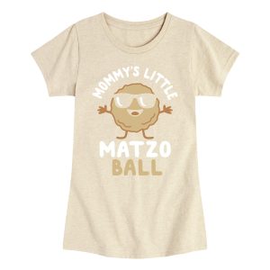 Instant Message - Mommys Little Matzo Ball - Youth Girls Short Sleeve T-shirt