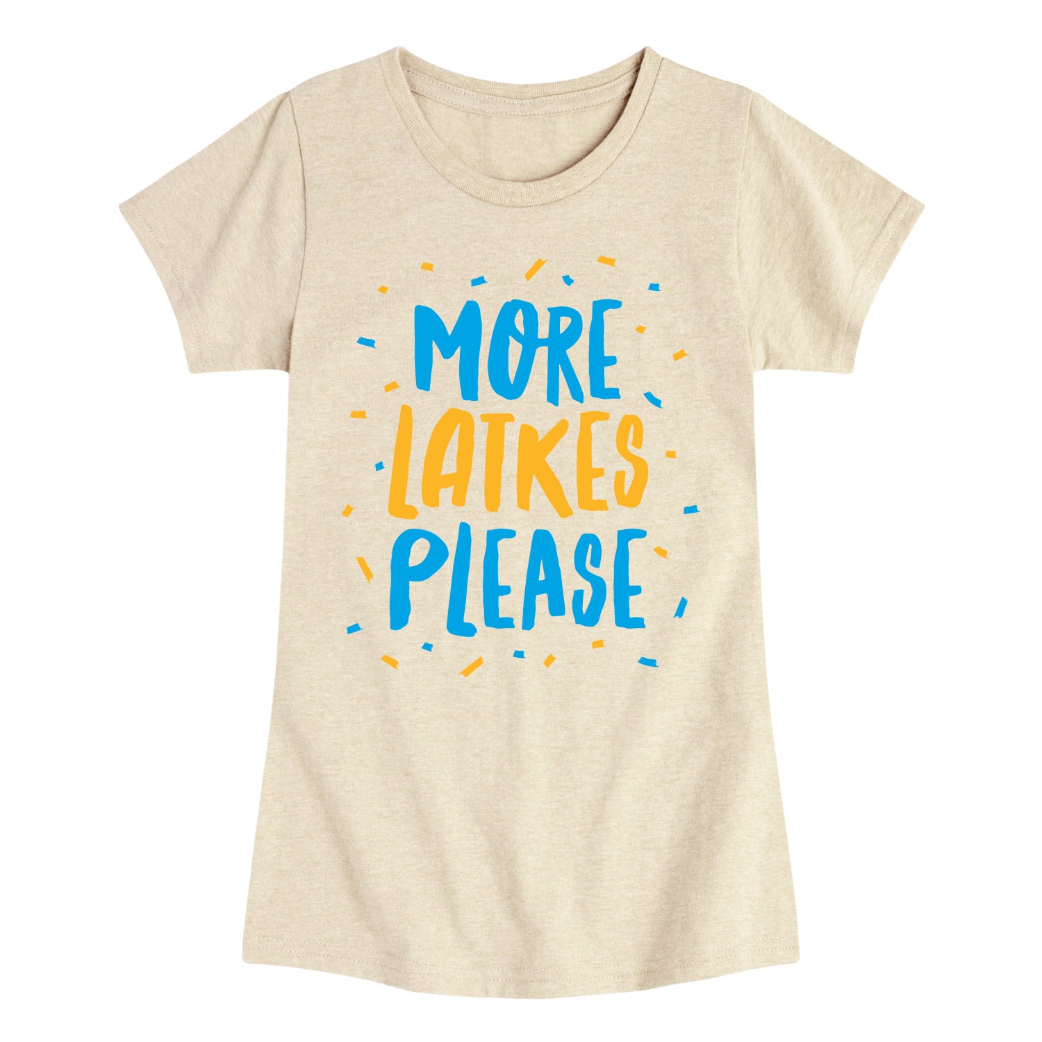 Instant Message - More Latkes Please - Youth Girls Short Sleeve T-shirt
