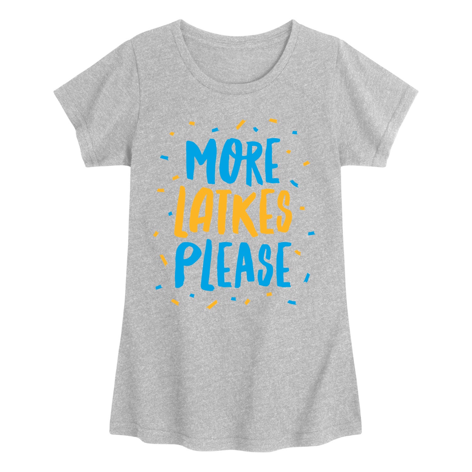 Instant Message - More Latkes Please - Youth Girls Short Sleeve T-shirt - Image 2