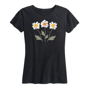 Instant Message - Retro Daisies - Women's Short Sleeve Graphic T-Shirt