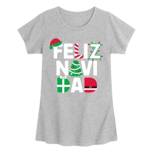 Instant Message - Feliz Navi Dad - Youth Girls Short Sleeve T-shirt