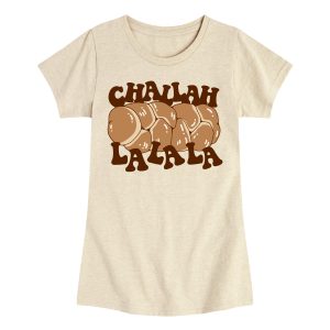 Instant Message - Challah La La La - Youth Girls Short Sleeve T-shirt