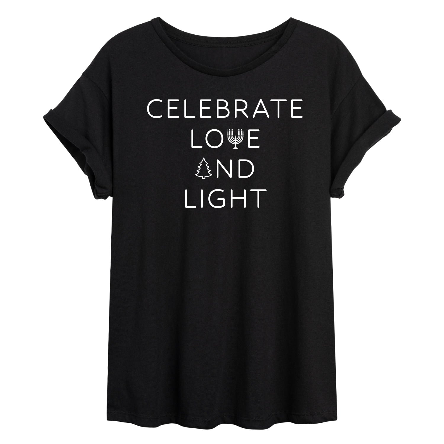 Instant Message - Celebrate Love And Light - Womens Graphic T-shirt