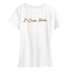 Instant Message - Its Giving Thanks - Women's Short Sleeve Graphic T-shirt