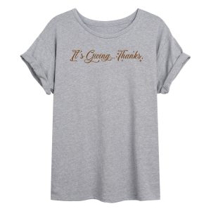 Instant Message - Its Giving Thanks - Womens  Graphic T-shirt