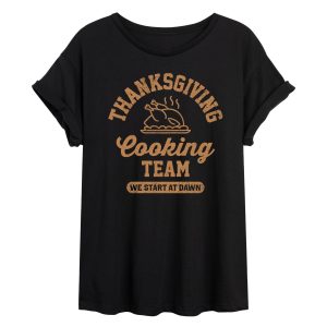 Instant Message - Thanksgiving Cooking Team - Womens Graphic T-shirt