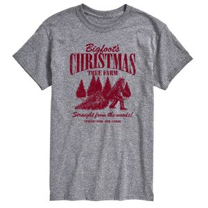 Instant Message - Bigfoots Christmas Tree Farm - Men's Short Sleeve Graphic T-Shirt