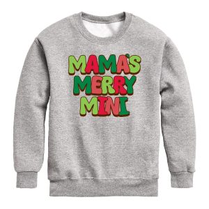Instant Message - Mamas Merry Little - Youth Crew Fleece Sweatshirt