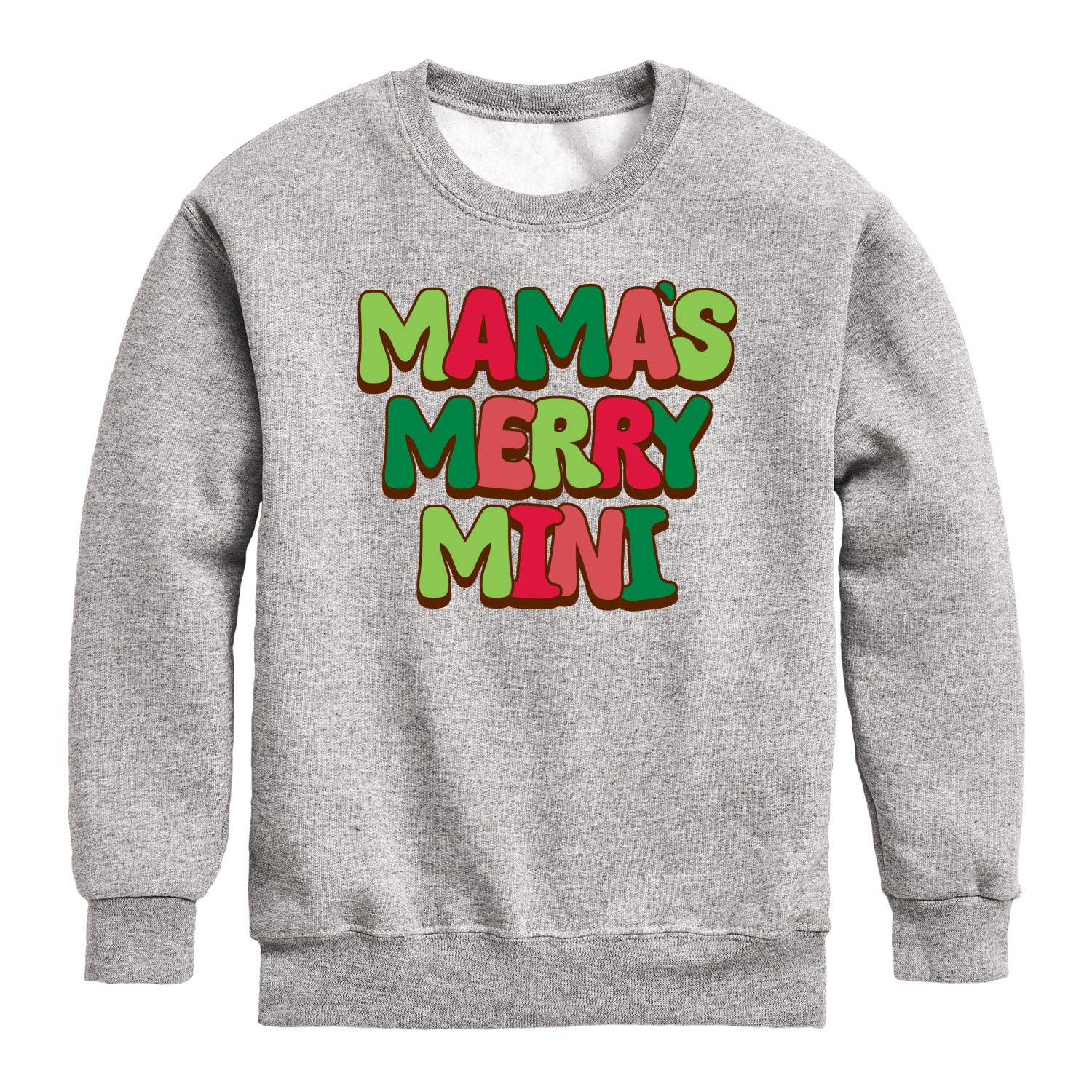 Instant Message - Mamas Merry Little - Youth Crew Fleece Sweatshirt
