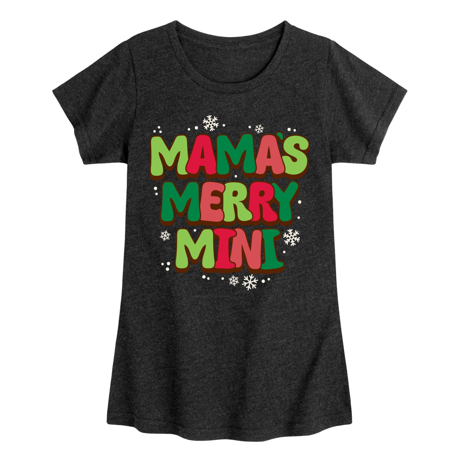 Instant Message - Mamas Merry Mini - Youth Girls Short Sleeve T-shirt - Image 2