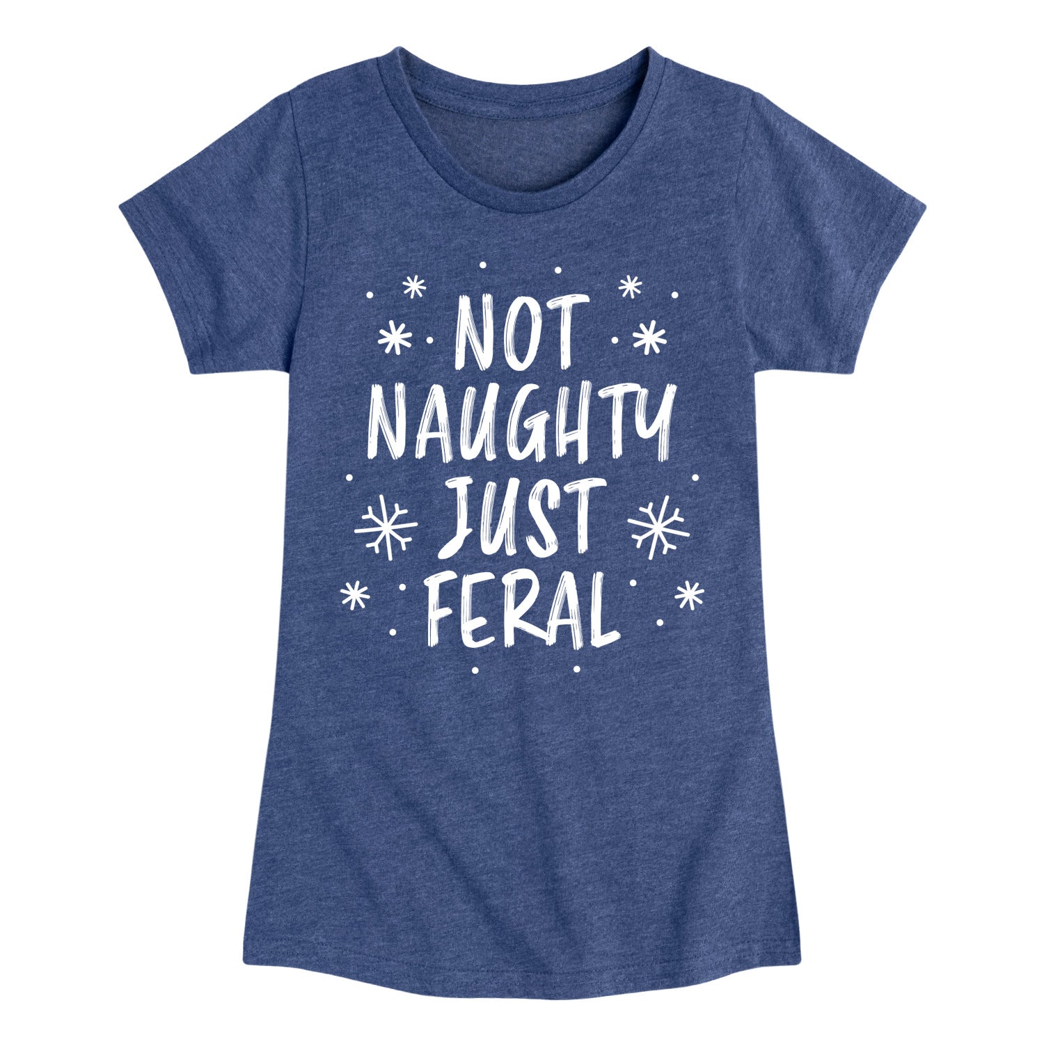 Instant Message - Not Naughty Just Feral - Youth Girls Short Sleeve T-shirt - Image 5